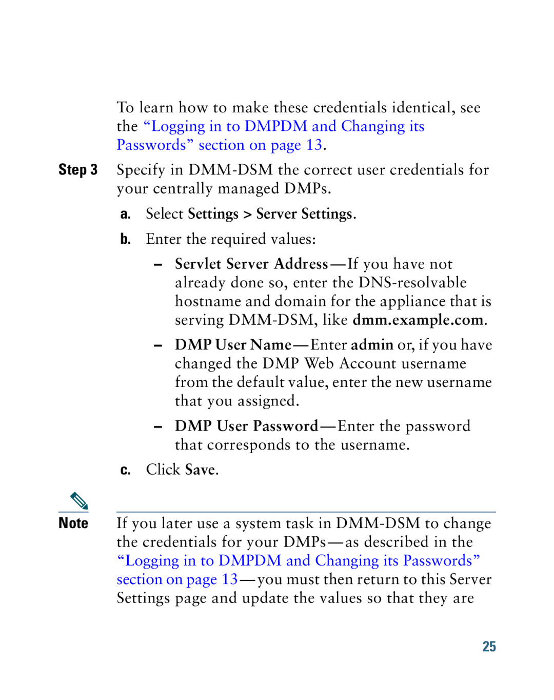 Cisco Systems 4305G quick start Select Settings Server Settings 