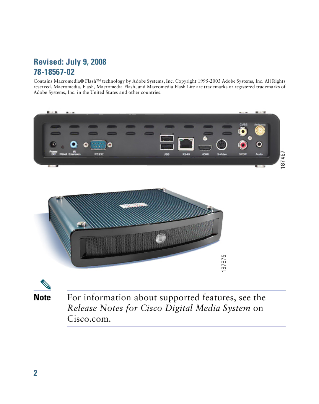 Cisco Systems 4400G quick start Revised July 9, 2008 