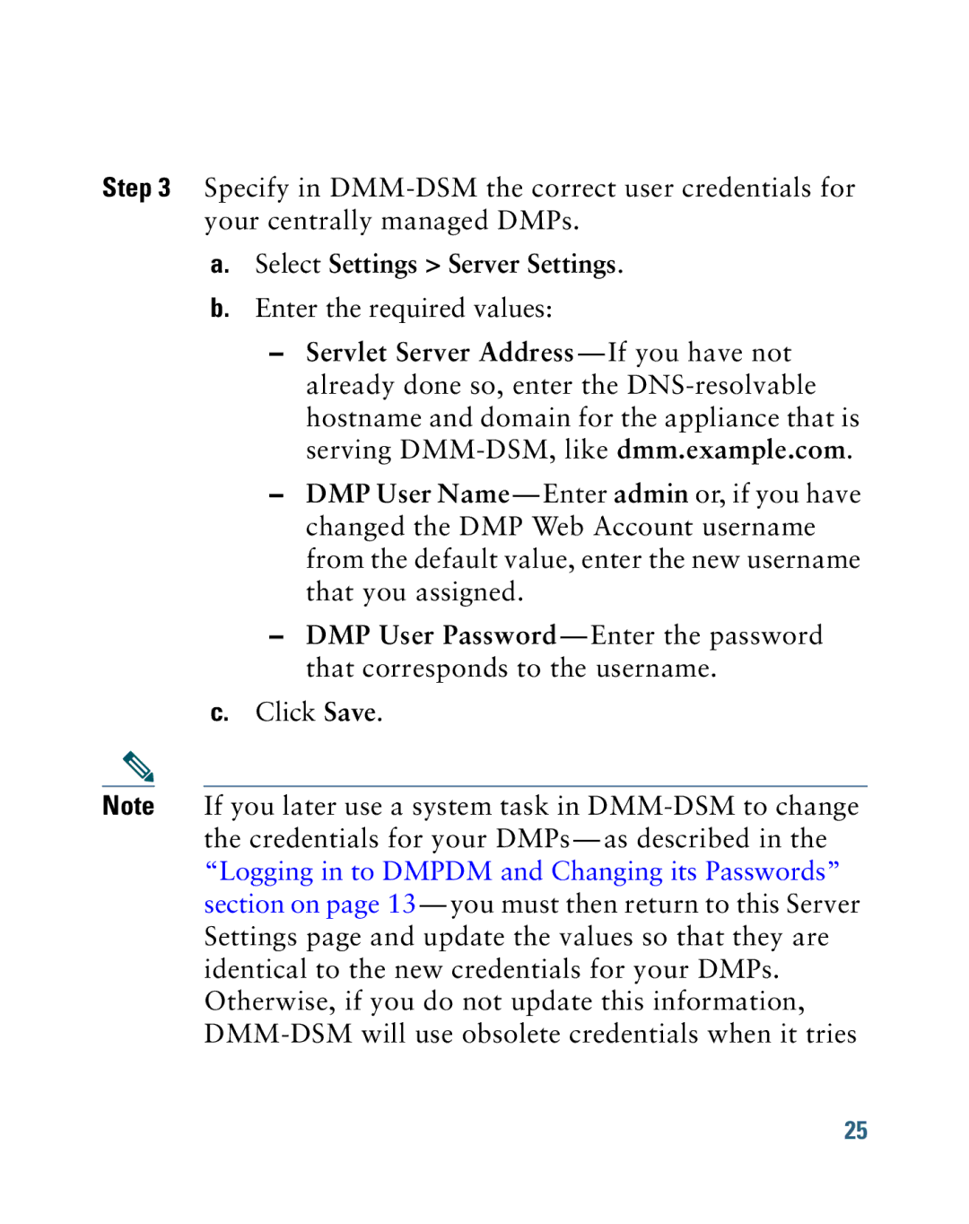 Cisco Systems 4400G quick start Select Settings Server Settings 