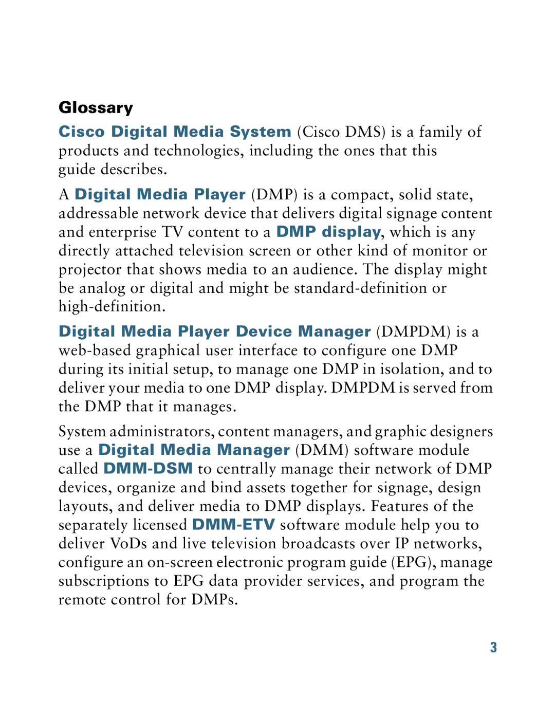 Cisco Systems 4400G quick start Glossary 