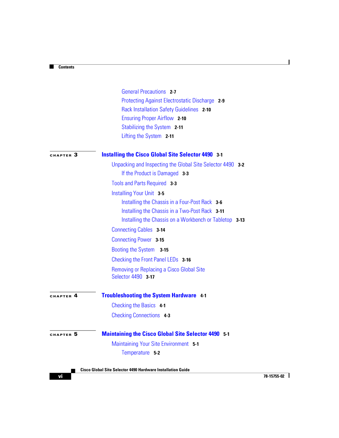 Cisco Systems 4490 manual Checking Connections 