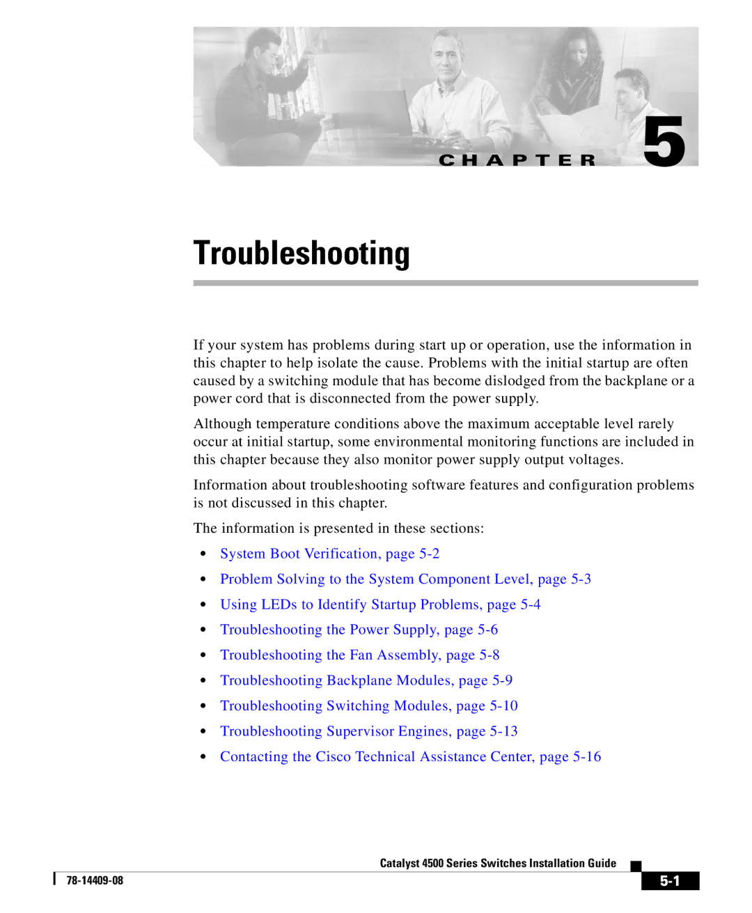 Cisco Systems 4500 manual Troubleshooting 