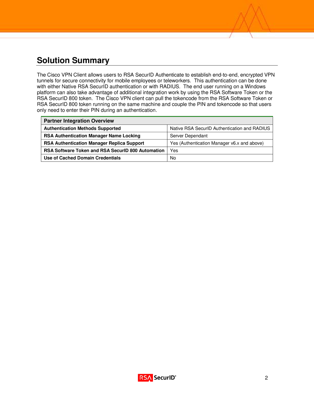 Cisco Systems and 5.0.02.0090, 4.6, 4.8 manual Solution Summary, Partner Integration Overview 