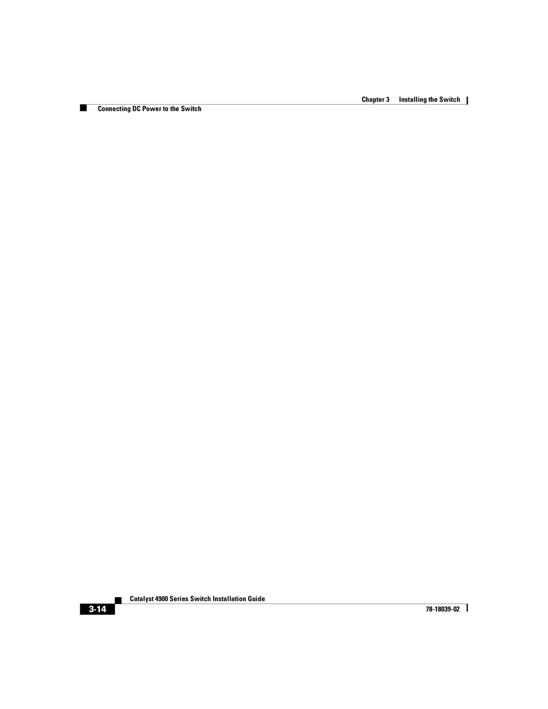 Cisco Systems 4900 Series manual Installing the Switch Connecting DC Power to the Switch 