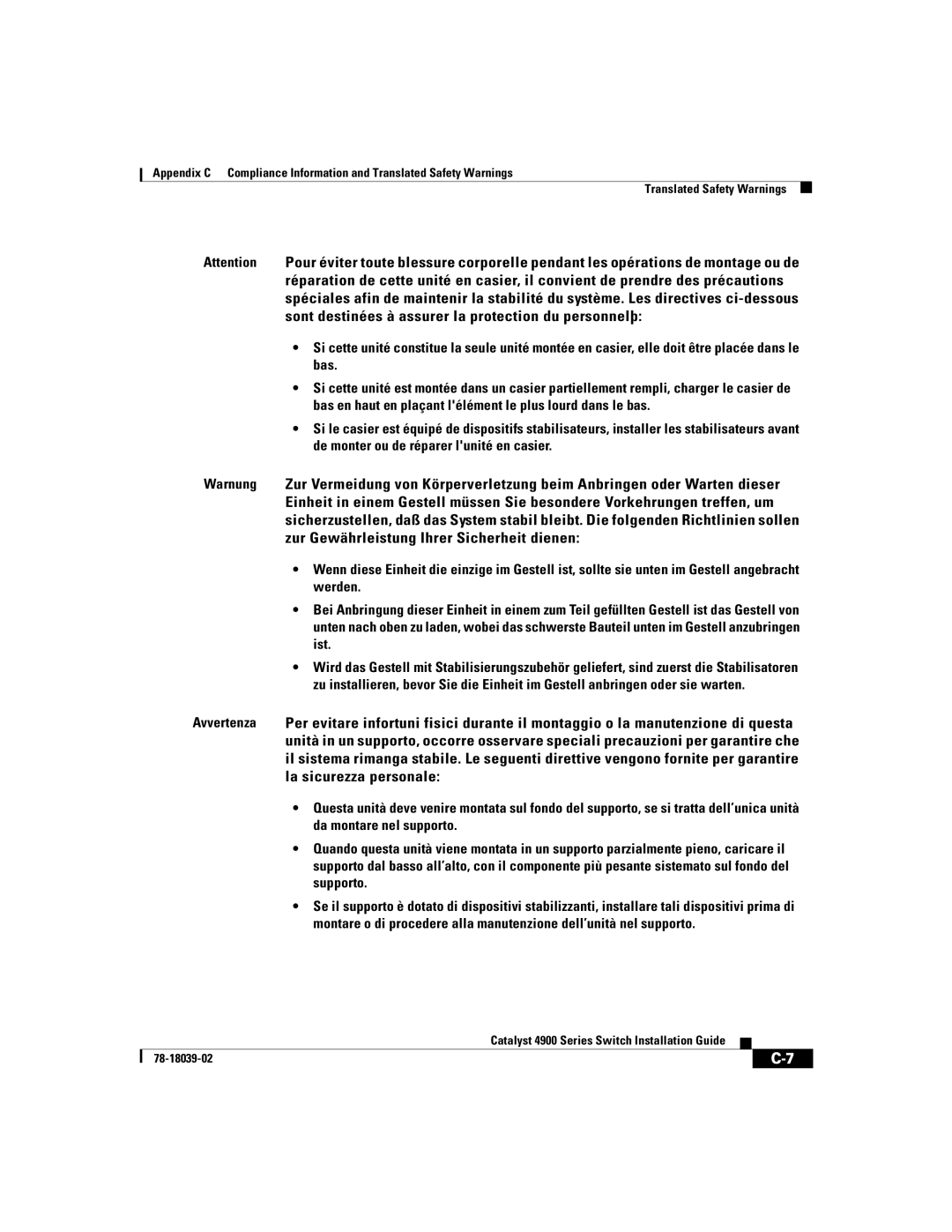 Cisco Systems 4900 Series manual 78-18039-02 