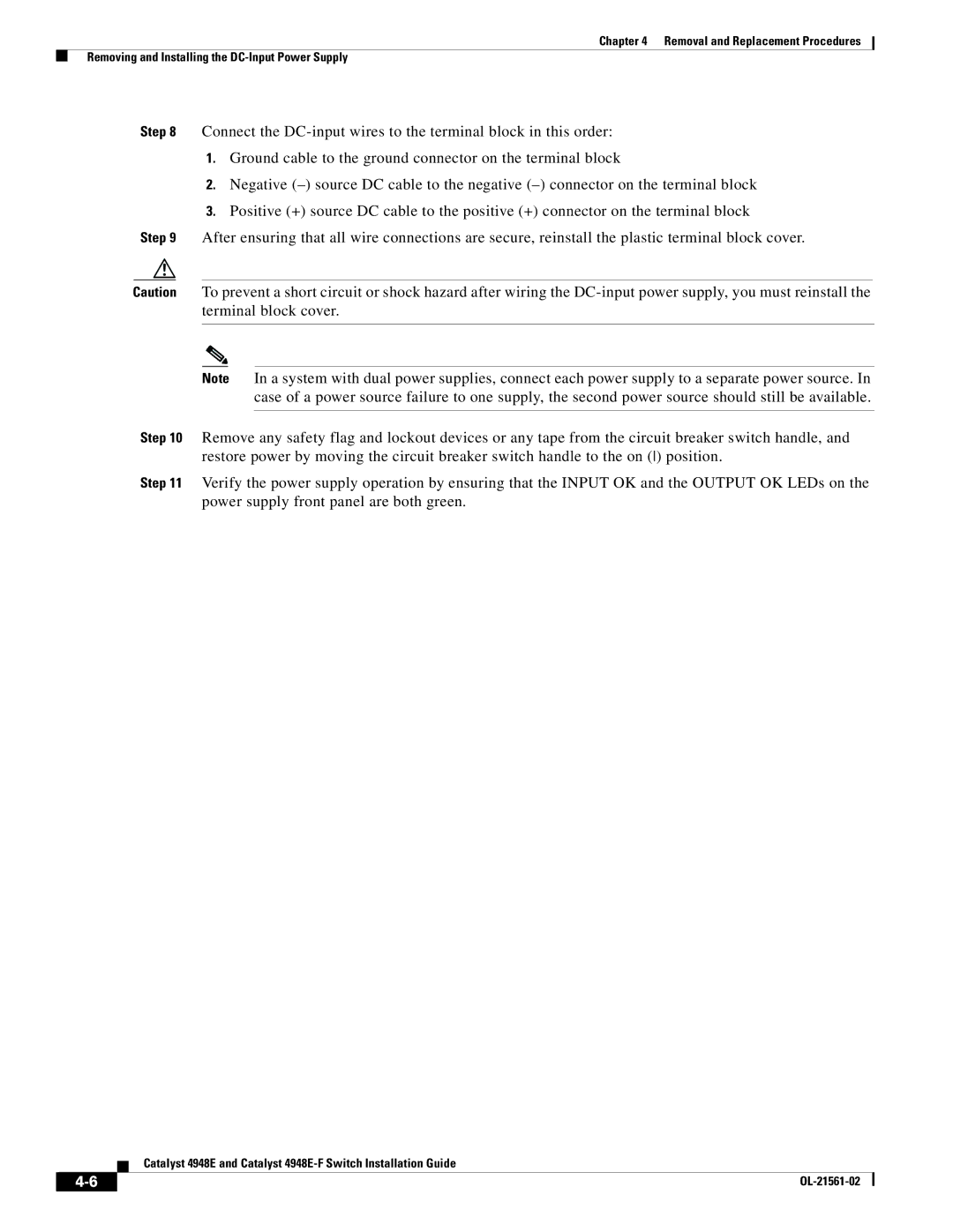 Cisco Systems 4948E-F manual OL-21561-02 