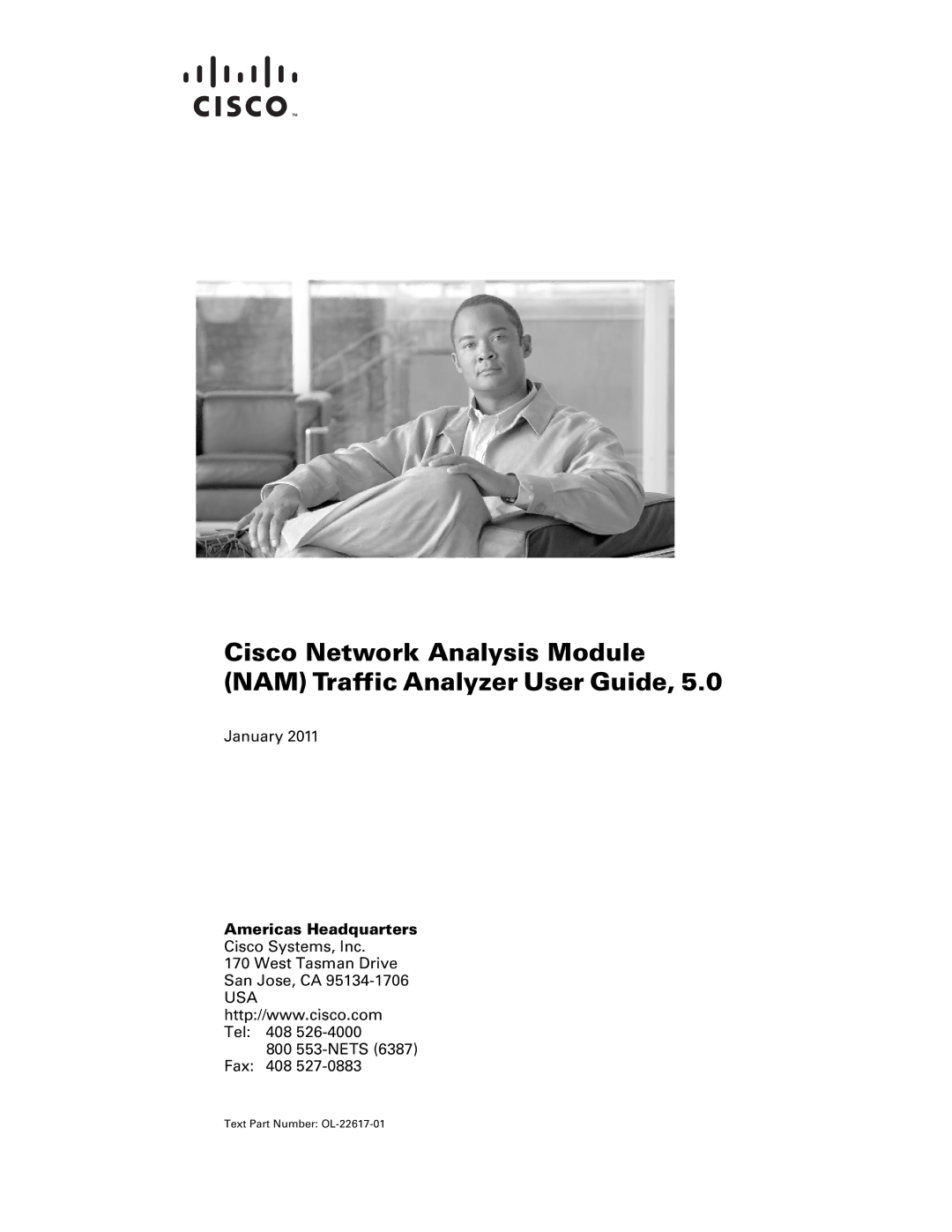 Cisco Systems NAM, 5 manual Americas Headquarters, Text Part Number OL-22617-01 