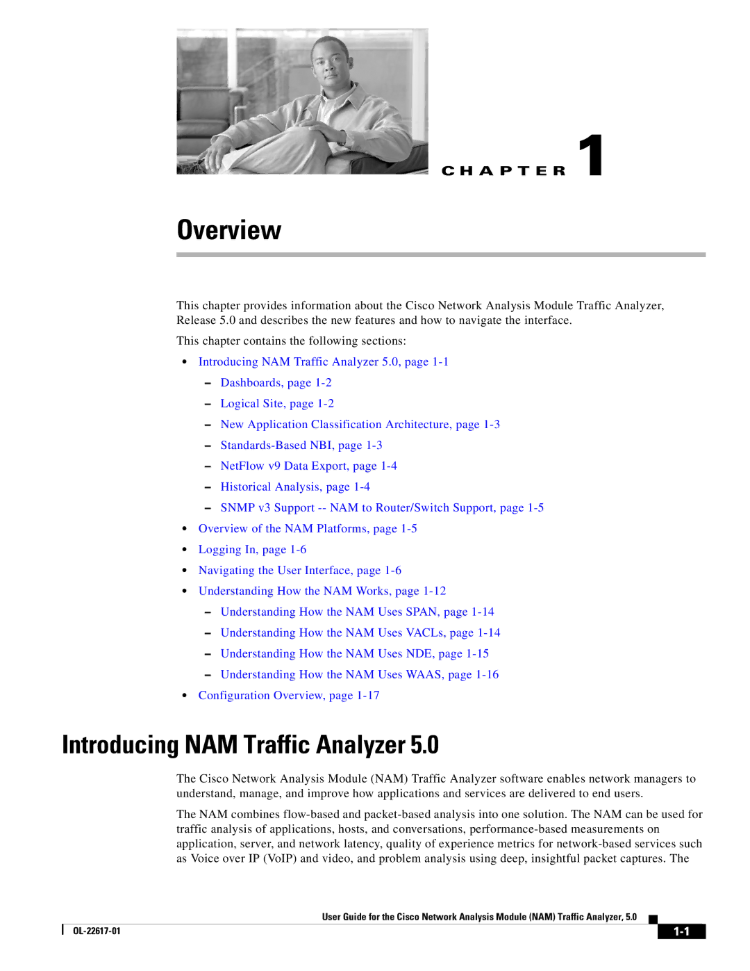 Cisco Systems 5 manual Introducing NAM Traffic Analyzer, A P T E R 