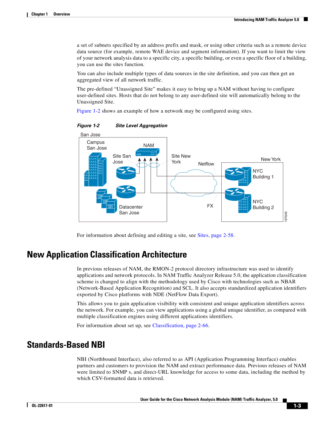 Cisco Systems NAM, 5 manual New Application Classification Architecture, Standards-Based NBI 