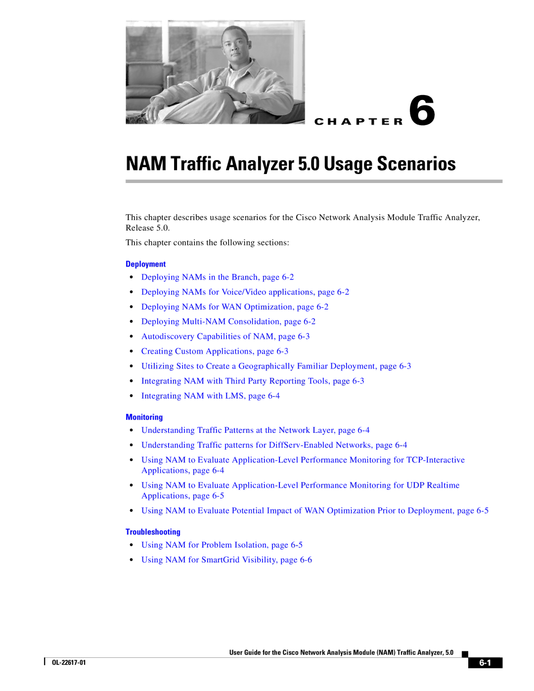 Cisco Systems manual NAM Traffic Analyzer 5.0 Usage Scenarios 