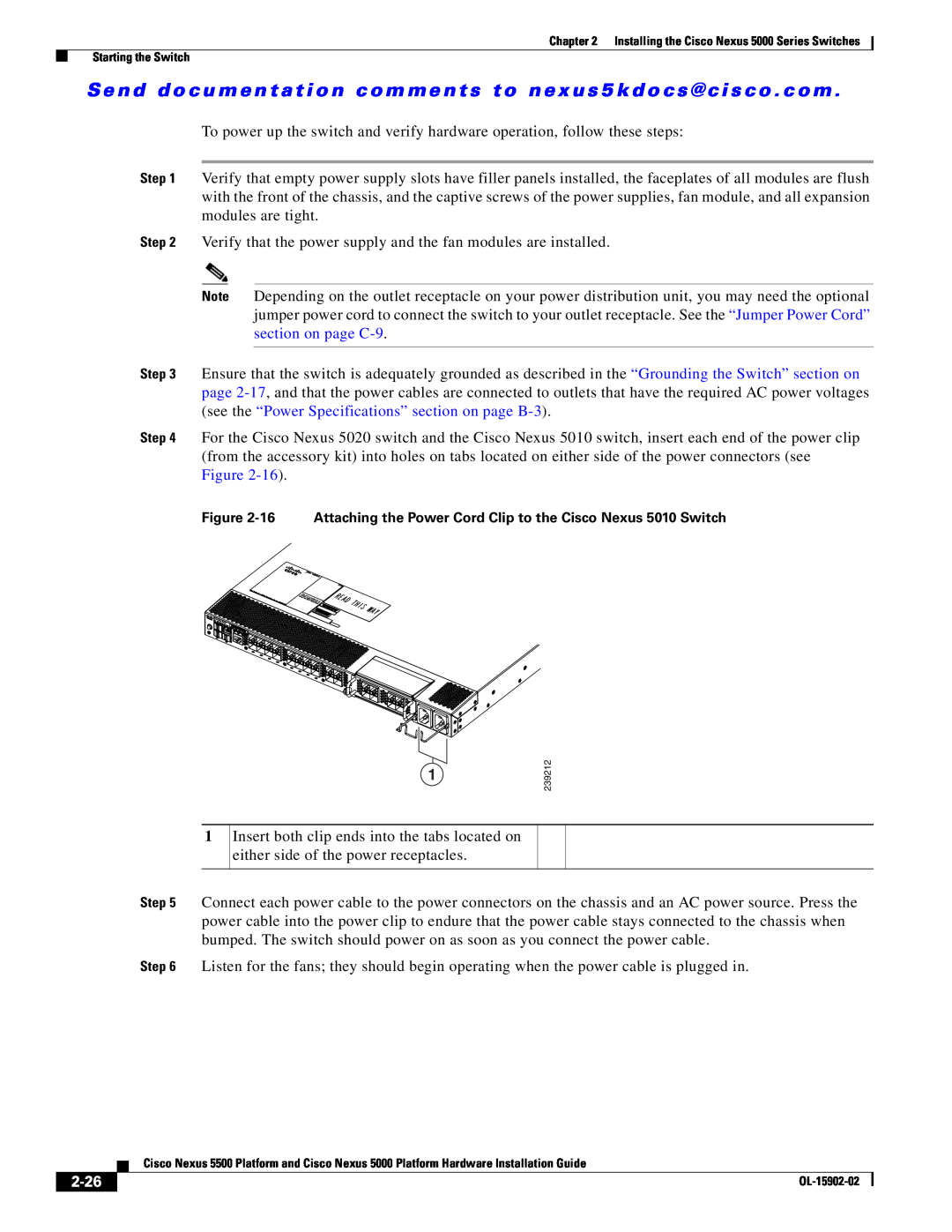 Cisco Systems 5000 manual Verify that the power supply and the fan modules are installed, 2-26 