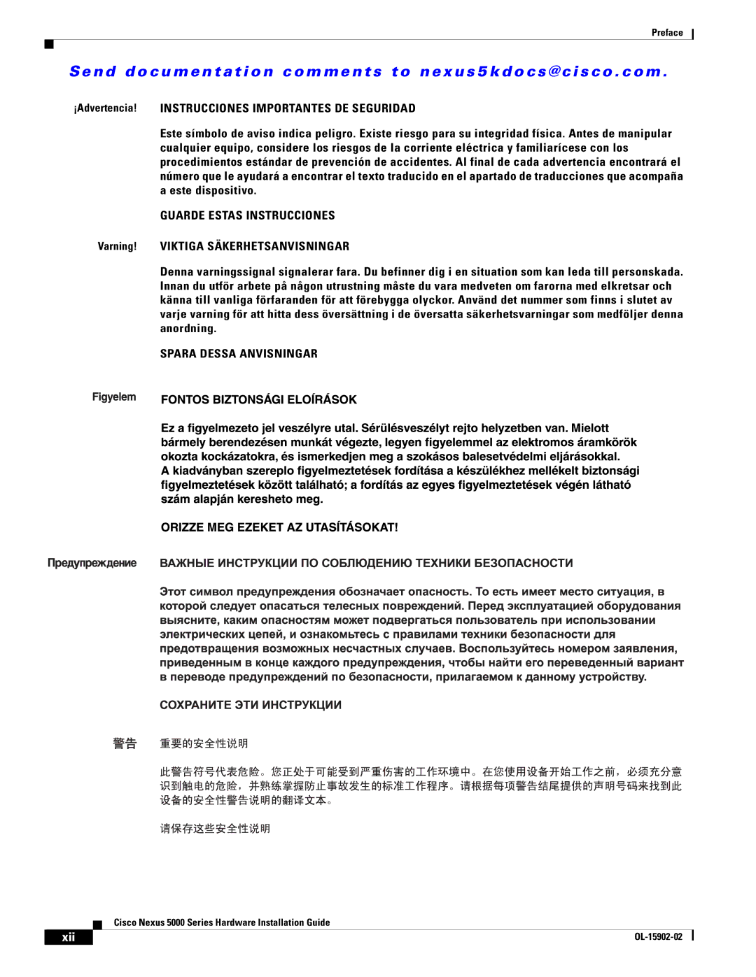 Cisco Systems 5000 manual Spara Dessa Anvisningar 