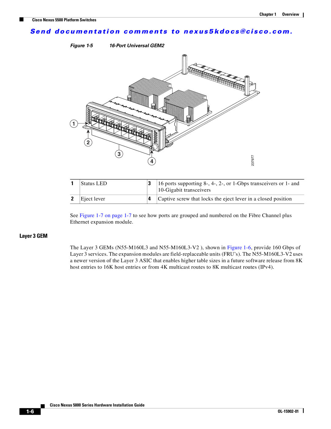 Cisco Systems 5000 manual Layer 3 GEM 