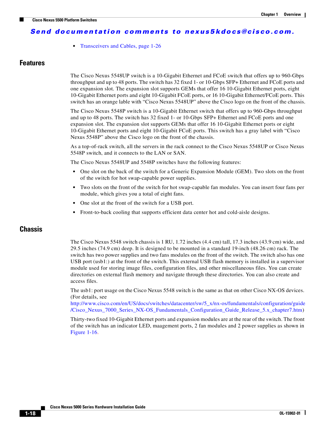 Cisco Systems 5000 manual Transceivers and Cables 