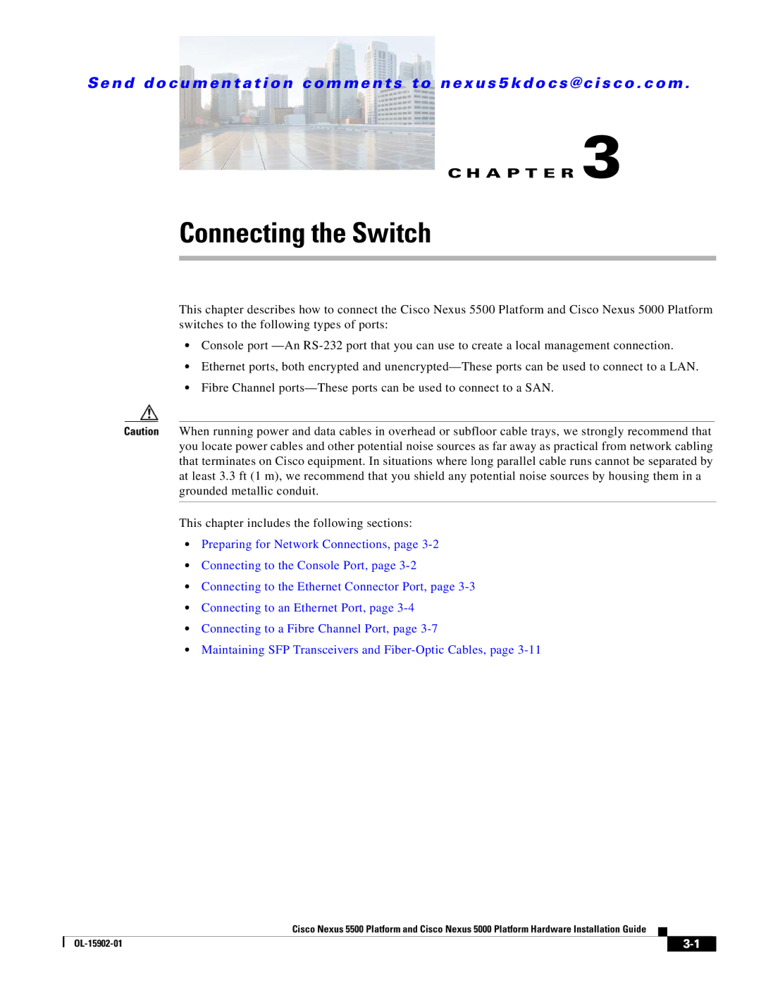 Cisco Systems 5000 manual Connecting the Switch 