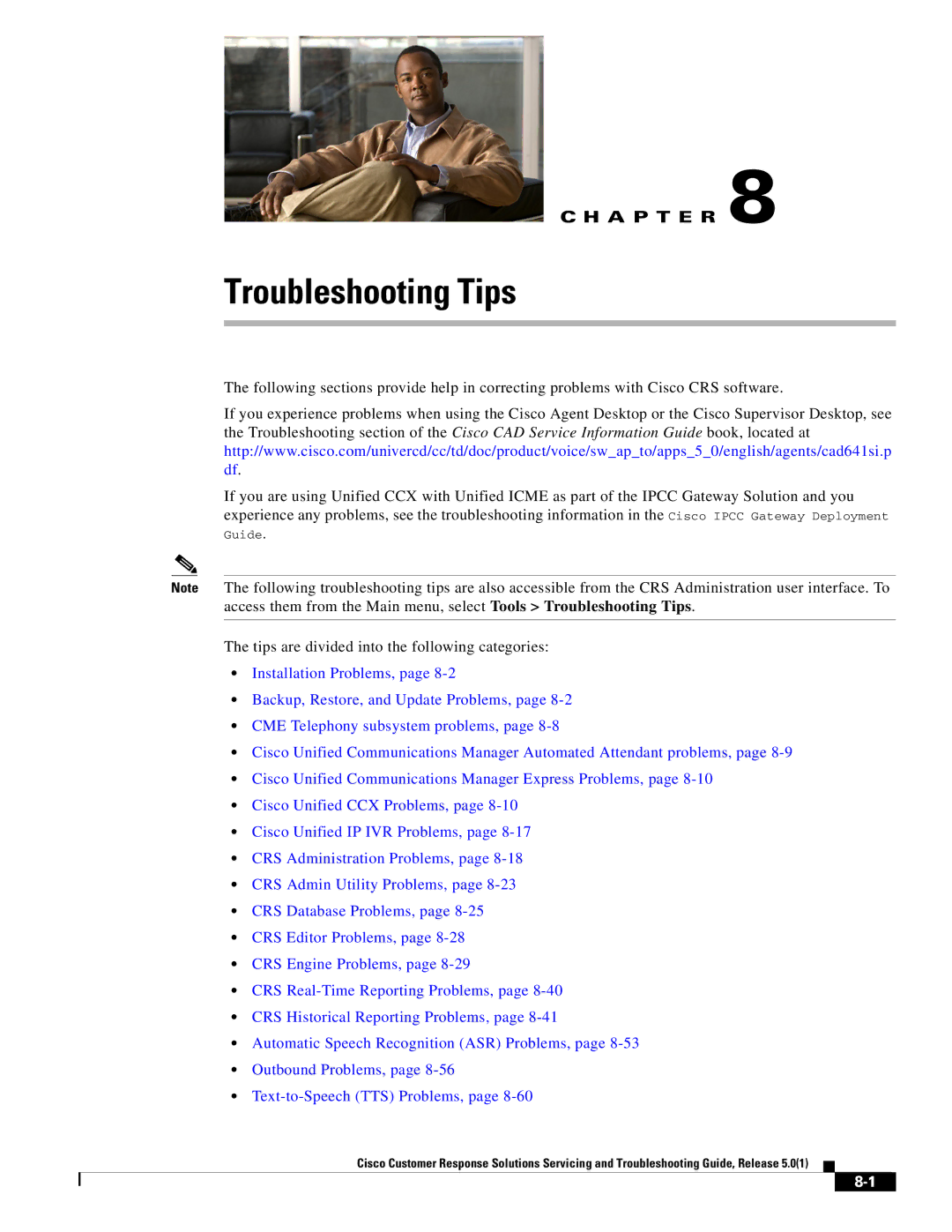 Cisco Systems 5.0(1) manual Troubleshooting Tips 