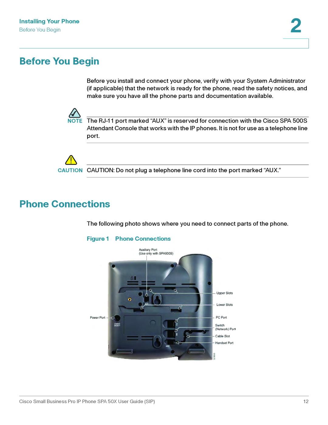 Cisco Systems 509G manual Before You Begin, Phone Connections 