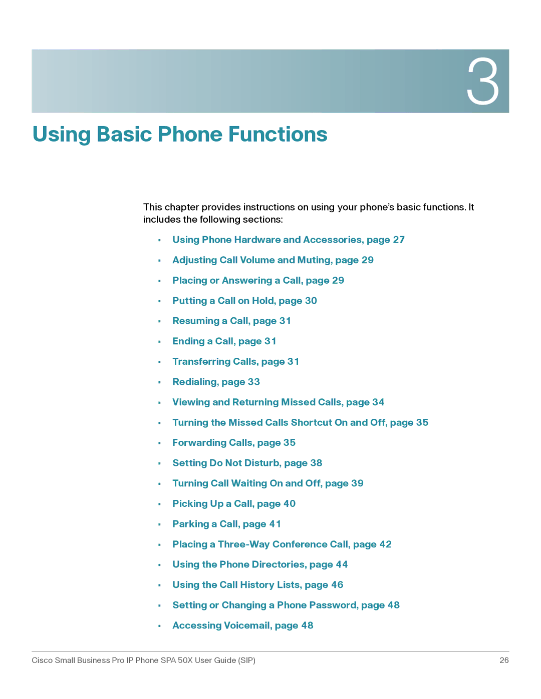 Cisco Systems 509G manual Using Basic Phone Functions 