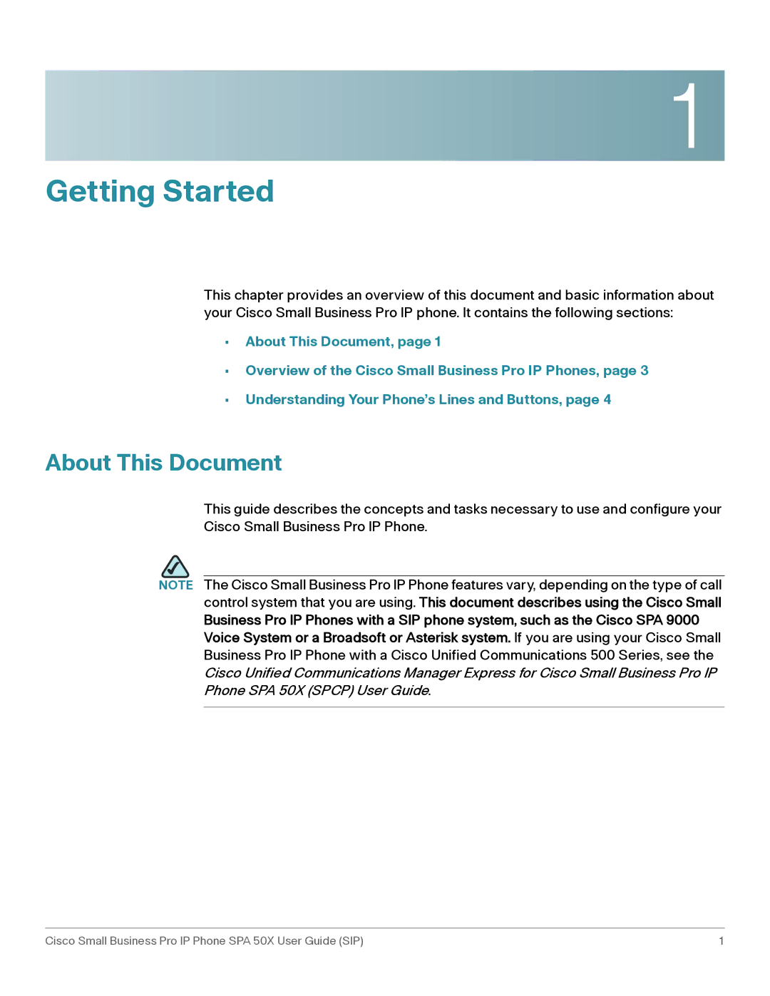 Cisco Systems 509G manual Getting Started, About This Document 