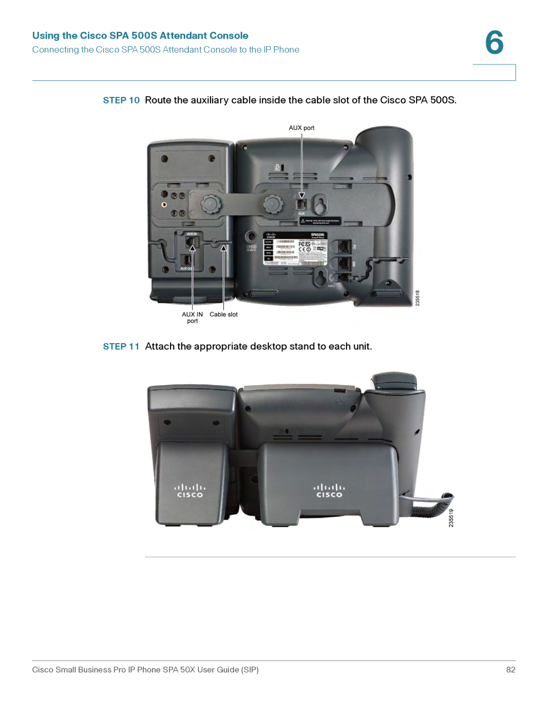 Cisco Systems 509G manual Using the Cisco SPA 500S Attendant Console 