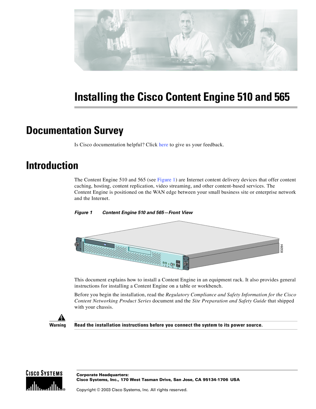 Cisco Systems 565, 510 installation instructions Documentation Survey, Introduction 