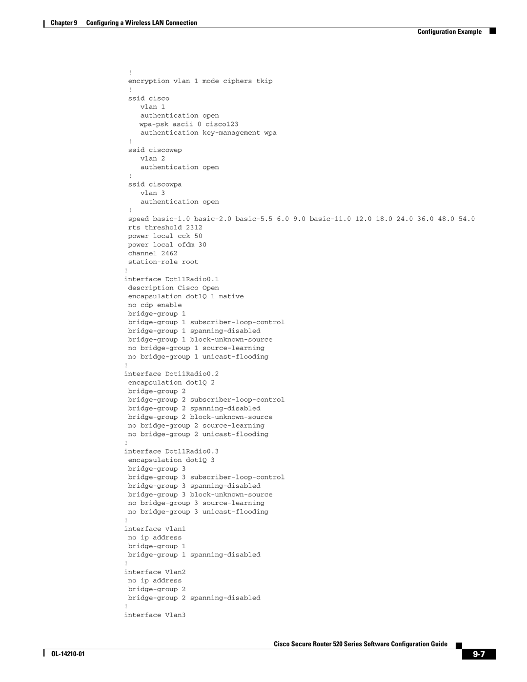 Cisco Systems 520 series manual No bridge-group 2 unicast-flooding 