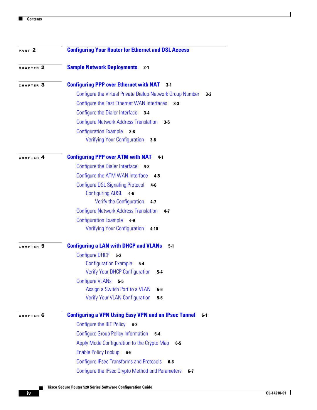 Cisco Systems 520 series manual Verify the Configuration 