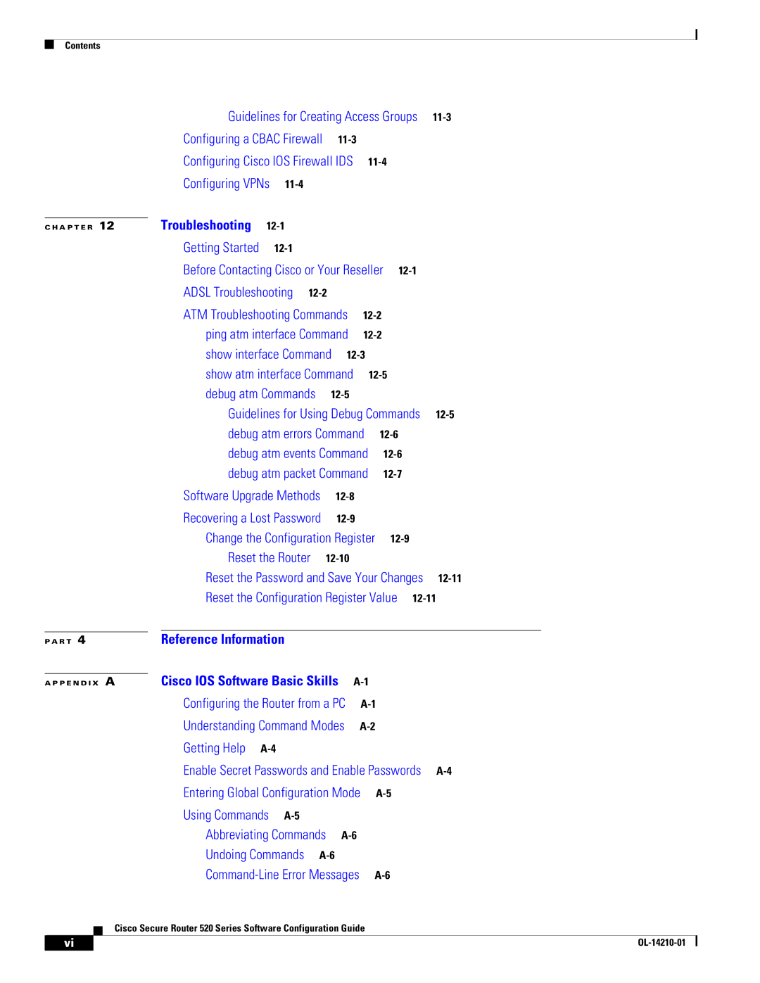 Cisco Systems 520 series manual Reference Information 