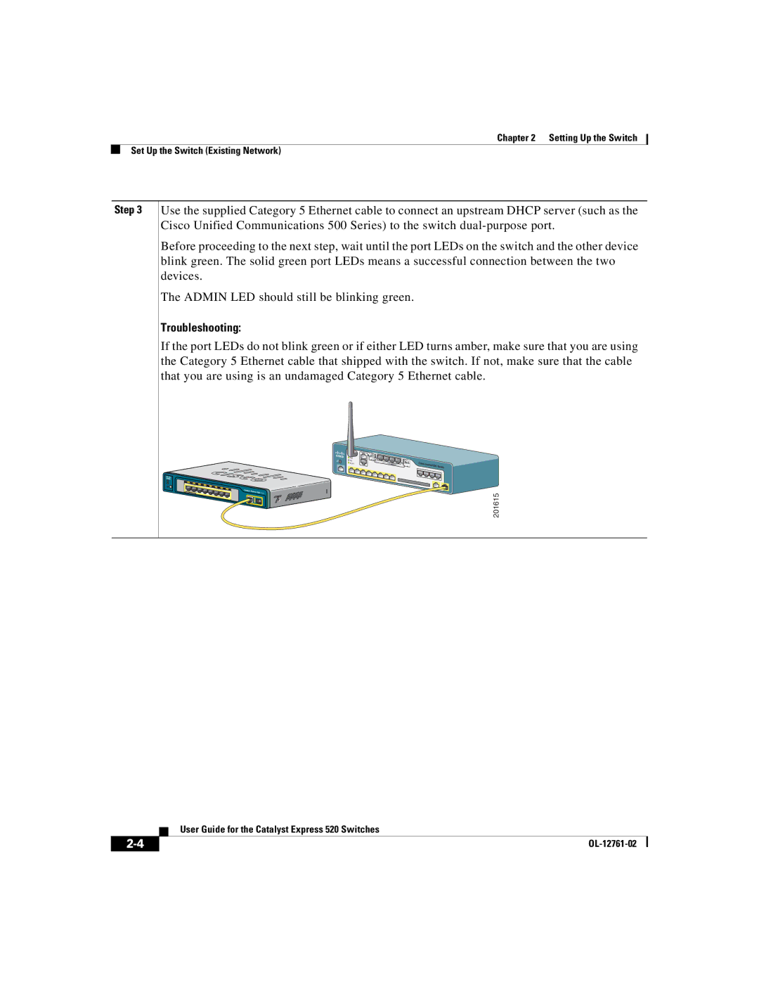 Cisco Systems 520 manual 201615 