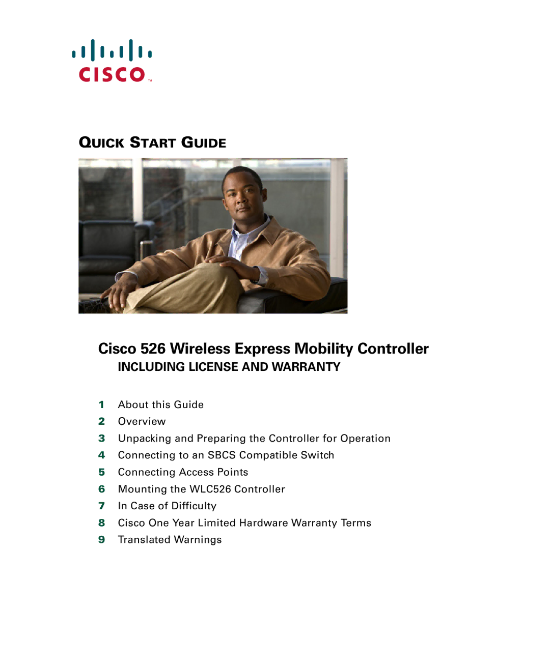 Cisco Systems quick start Cisco 526 Wireless Express Mobility Controller 