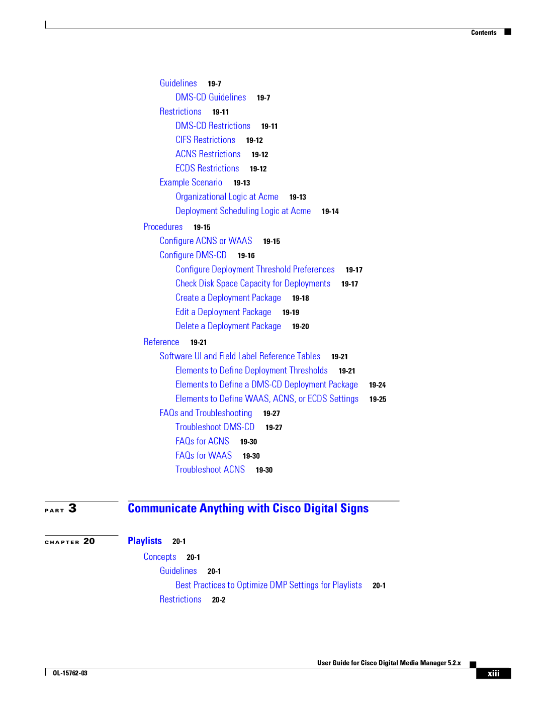 Cisco Systems 5.2.x manual Procedures, Xiii 