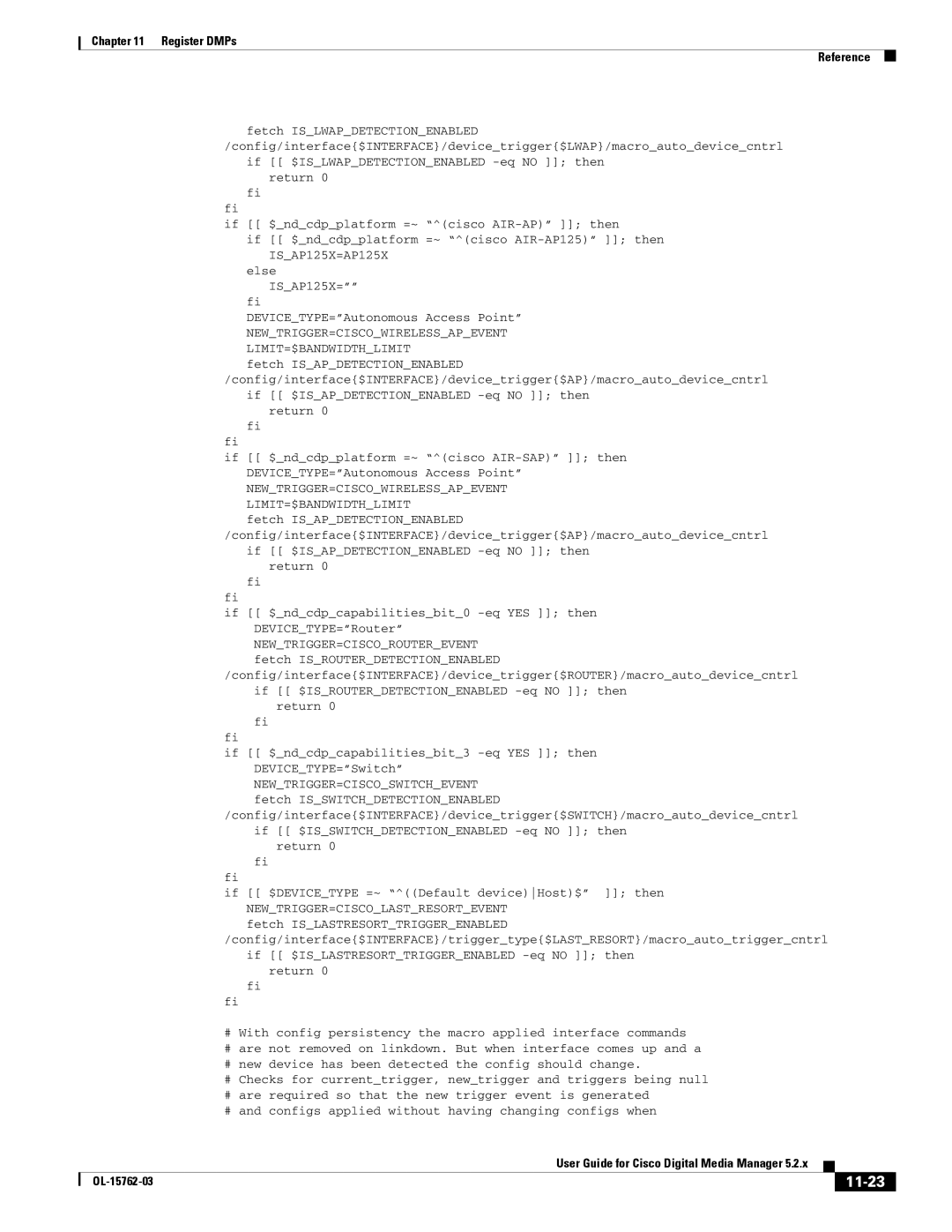 Cisco Systems 5.2.x manual 11-23, DEVICETYPE=Autonomous Access Point 