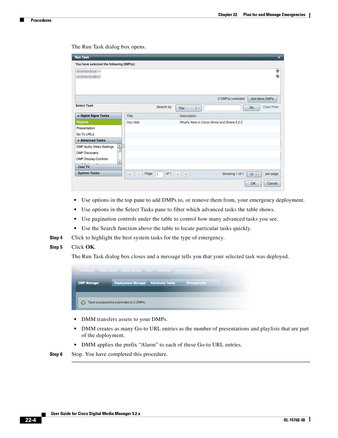 Cisco Systems 5.2.x manual 22-4, Click OK 