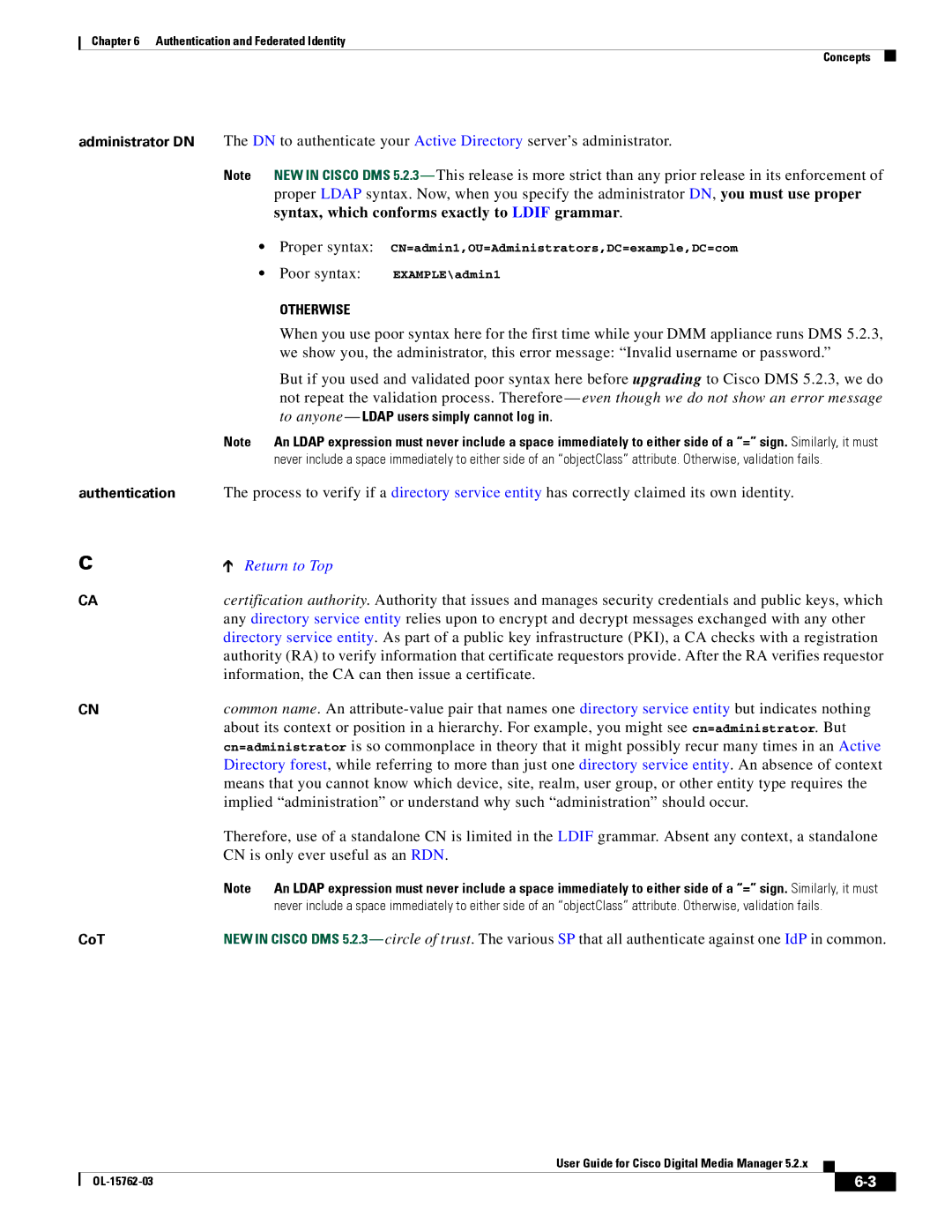 Cisco Systems 5.2.x manual Syntax, which conforms exactly to Ldif grammar, Proper syntax, Poor syntax 