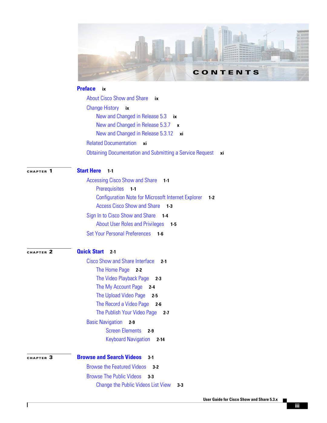 Cisco Systems 5.3.x manual N T E N T S 