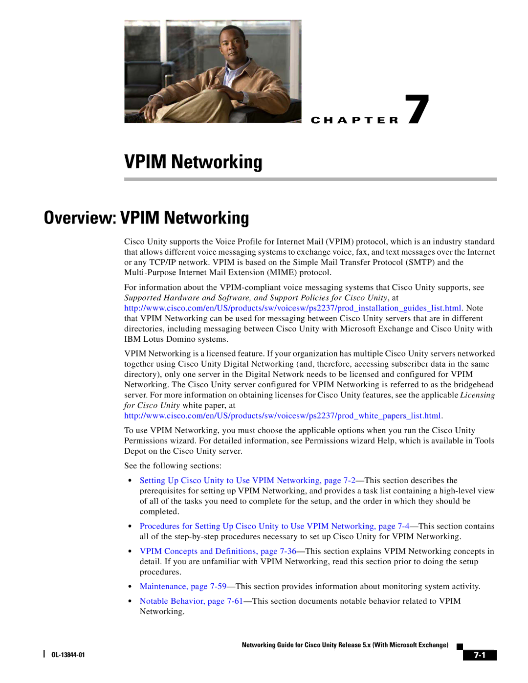 Cisco Systems 5.x manual Overview Vpim Networking 