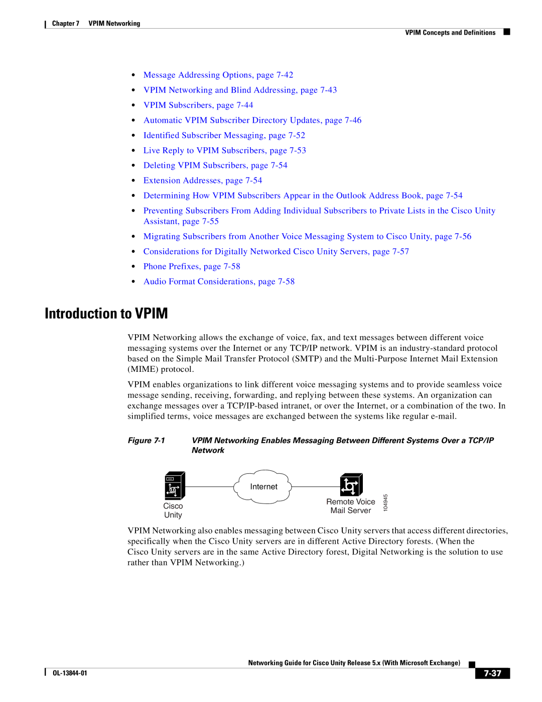 Cisco Systems 5.x manual Introduction to Vpim 