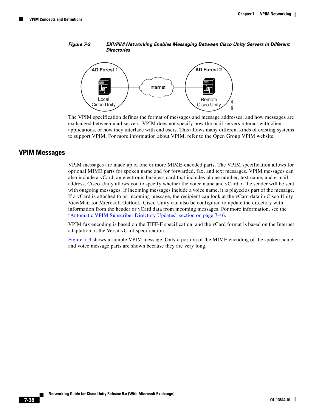 Cisco Systems 5.x manual Vpim Messages 