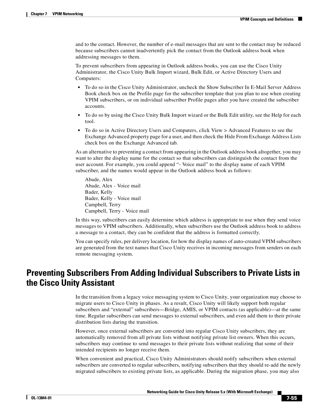 Cisco Systems 5.x manual Vpim Networking Vpim Concepts and Definitions 