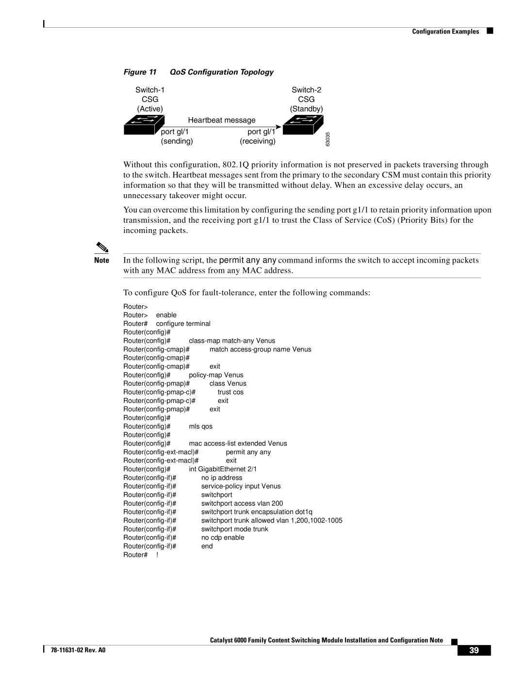 Cisco Systems 6000 manual Router# configure terminal, Routerconfig# mac access-list extended Venus 