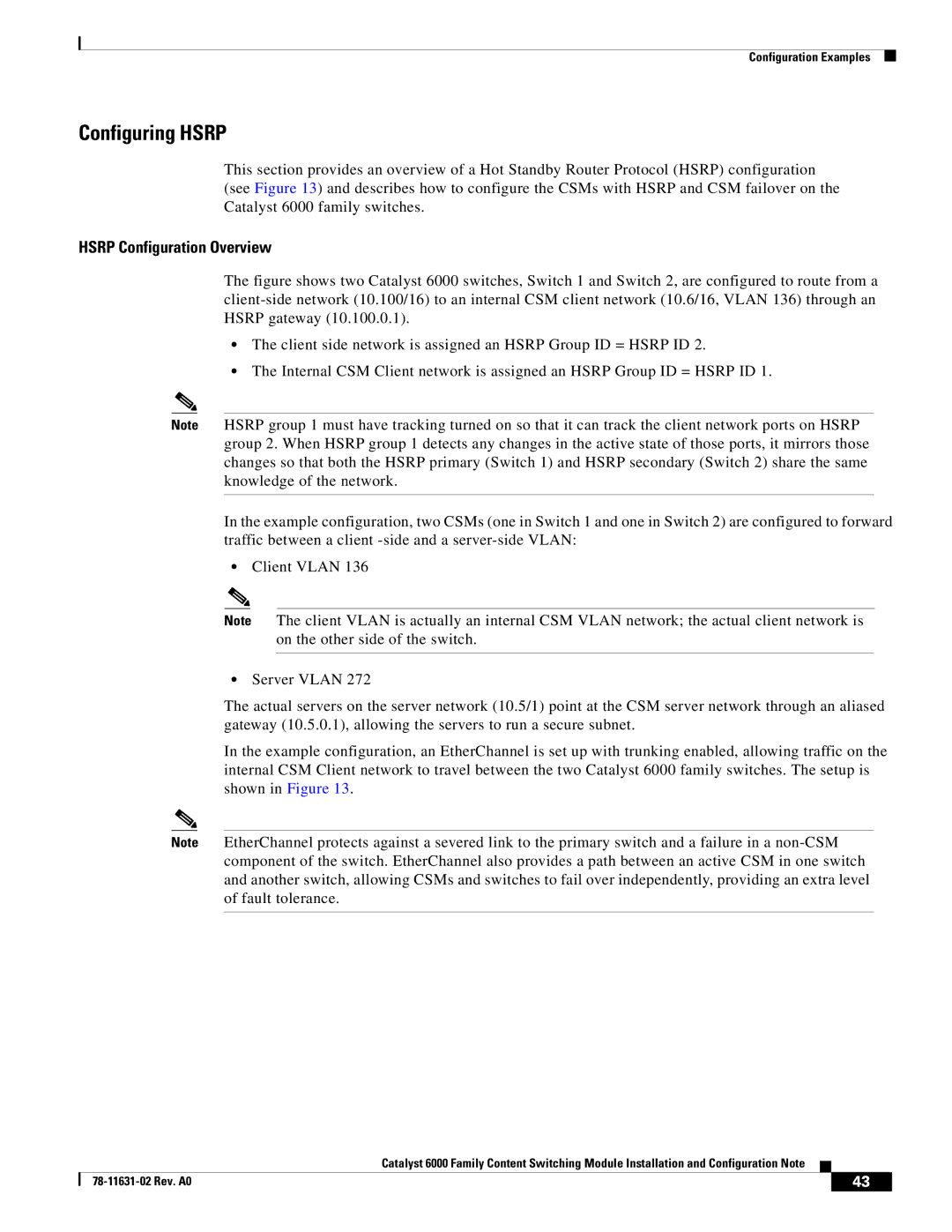 Cisco Systems 6000 manual Configuring Hsrp, Hsrp Configuration Overview 