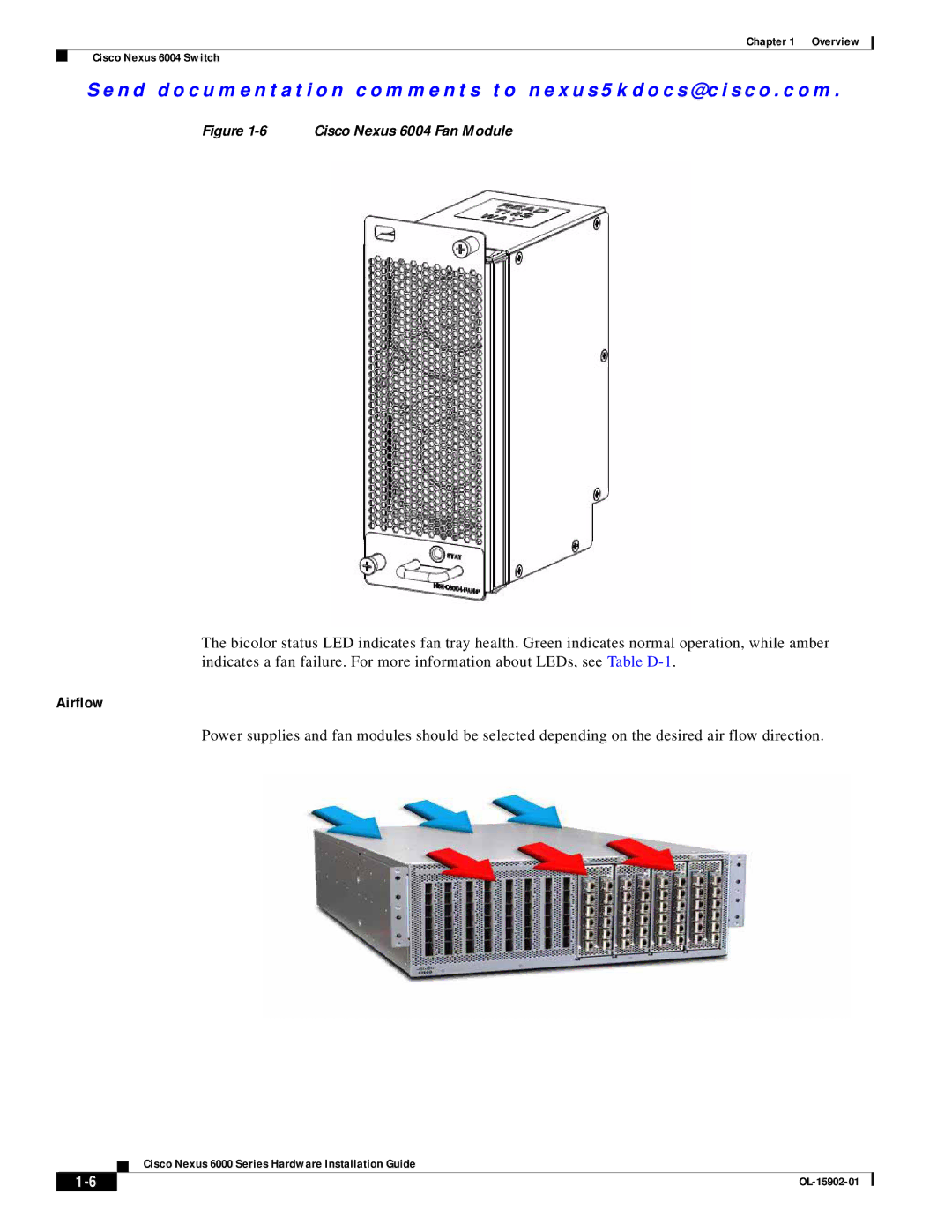 Cisco Systems N6000, N6004SBUNP1L, N6KC600496Q, N6001SBUNP1, N6KC600164P manual Airflow 