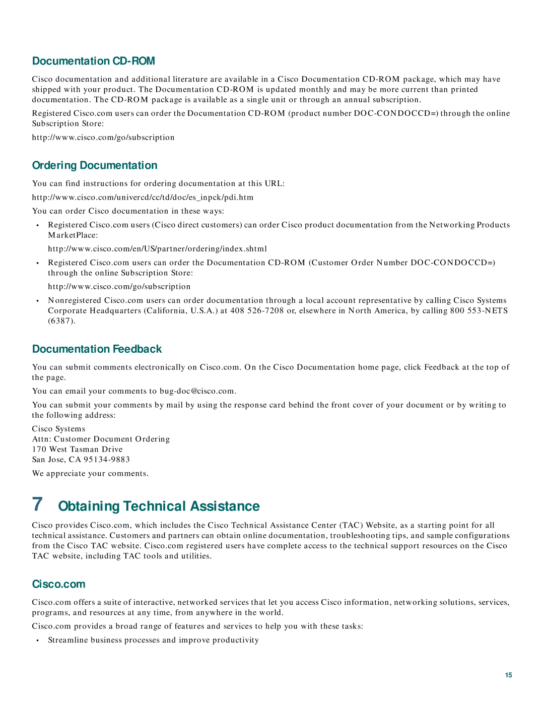 Cisco Systems 600W quick start Obtaining Technical Assistance, Documentation CD-ROM 