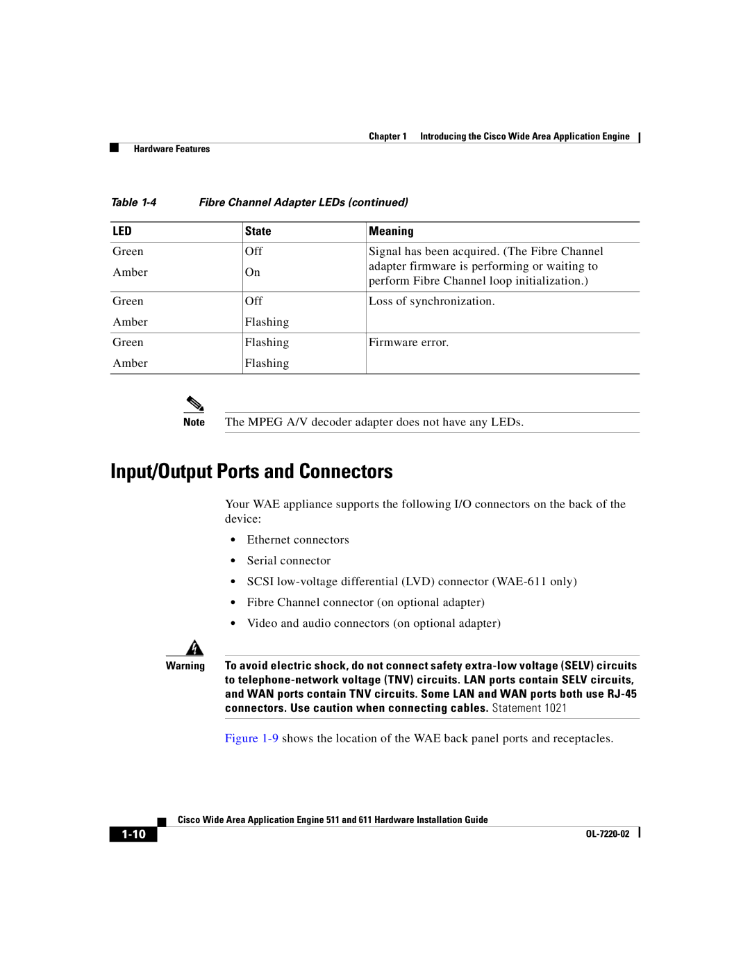 Cisco Systems 611 manual Input/Output Ports and Connectors 