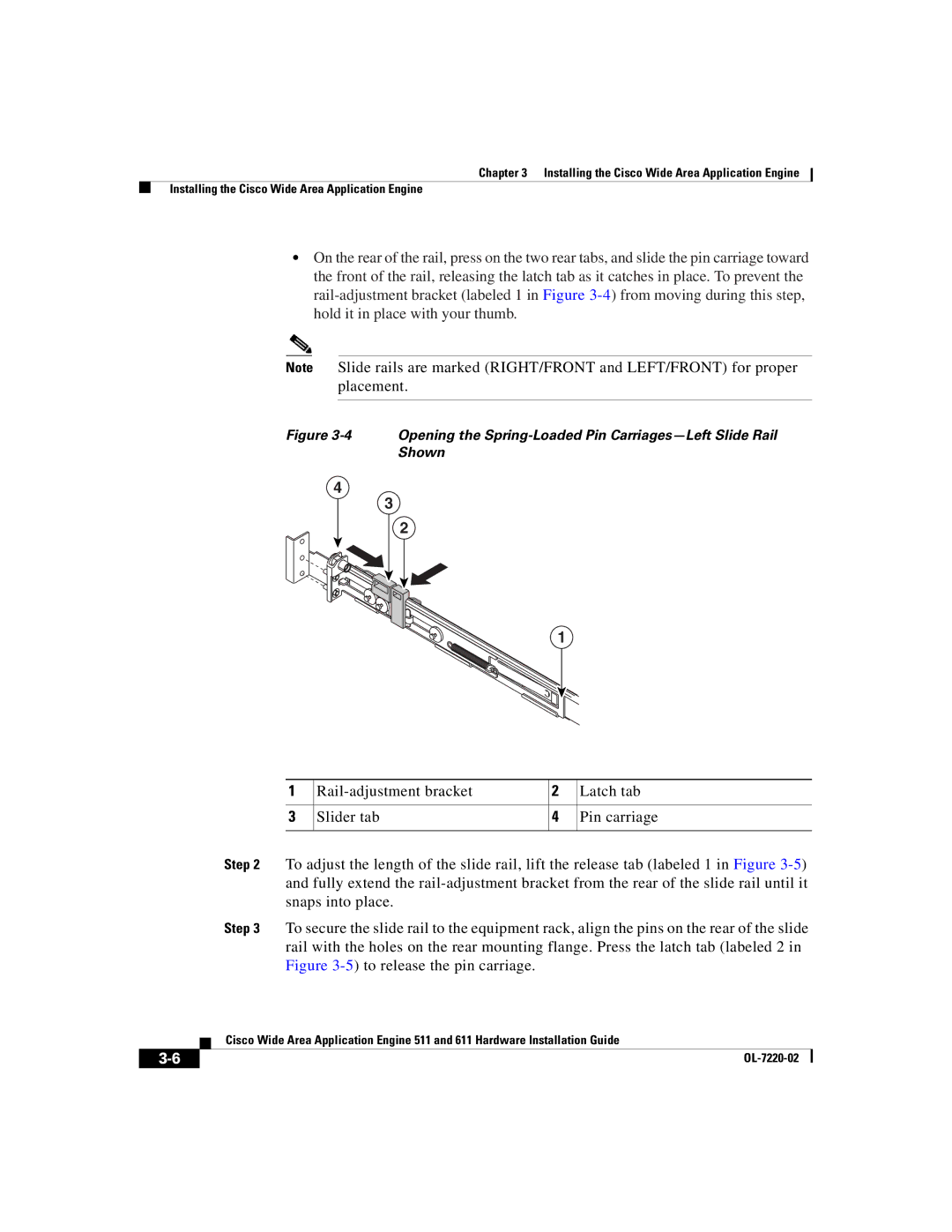 Cisco Systems 611 manual Installing the Cisco Wide Area Application Engine 