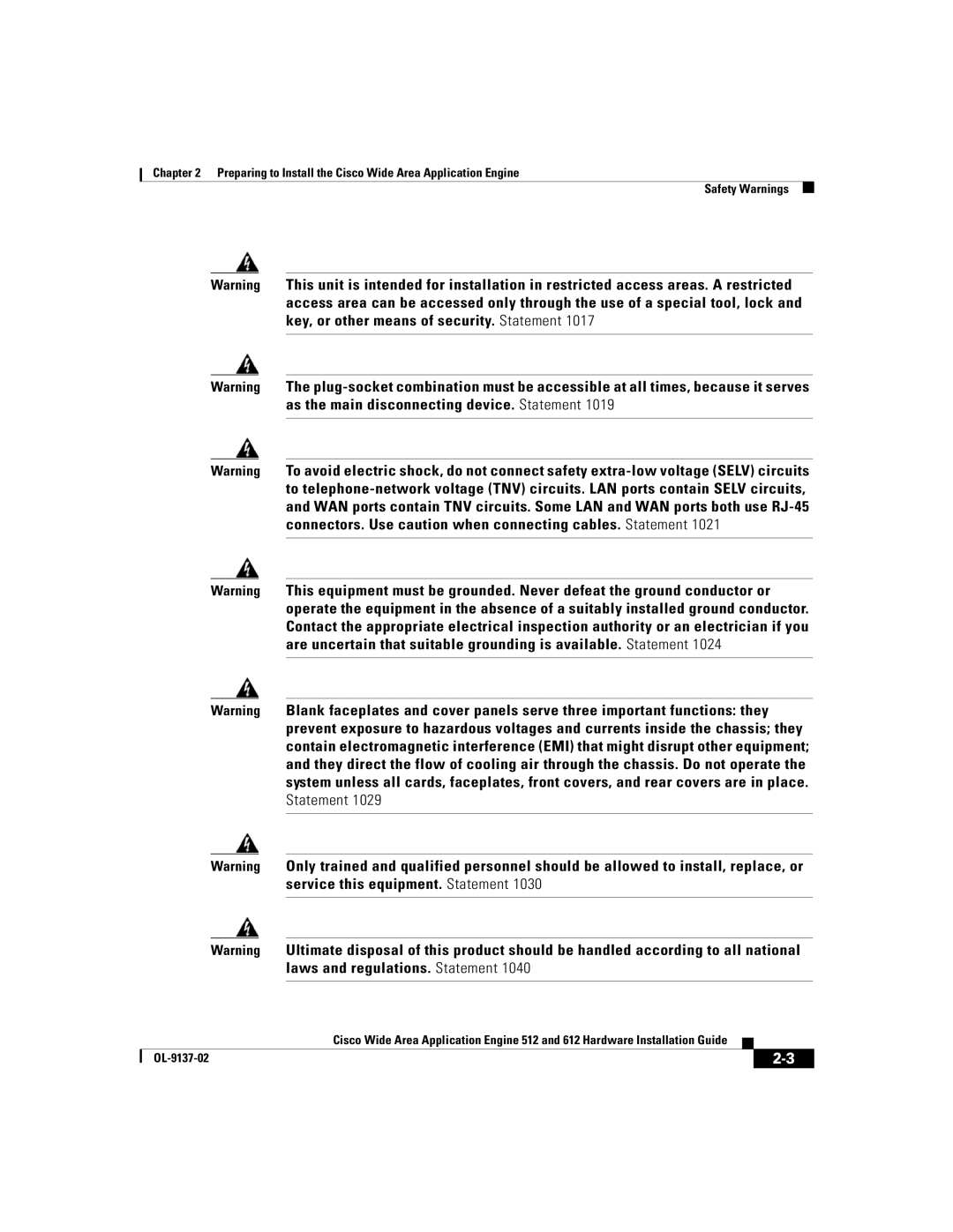 Cisco Systems 512, 612 manual OL-9137-02 