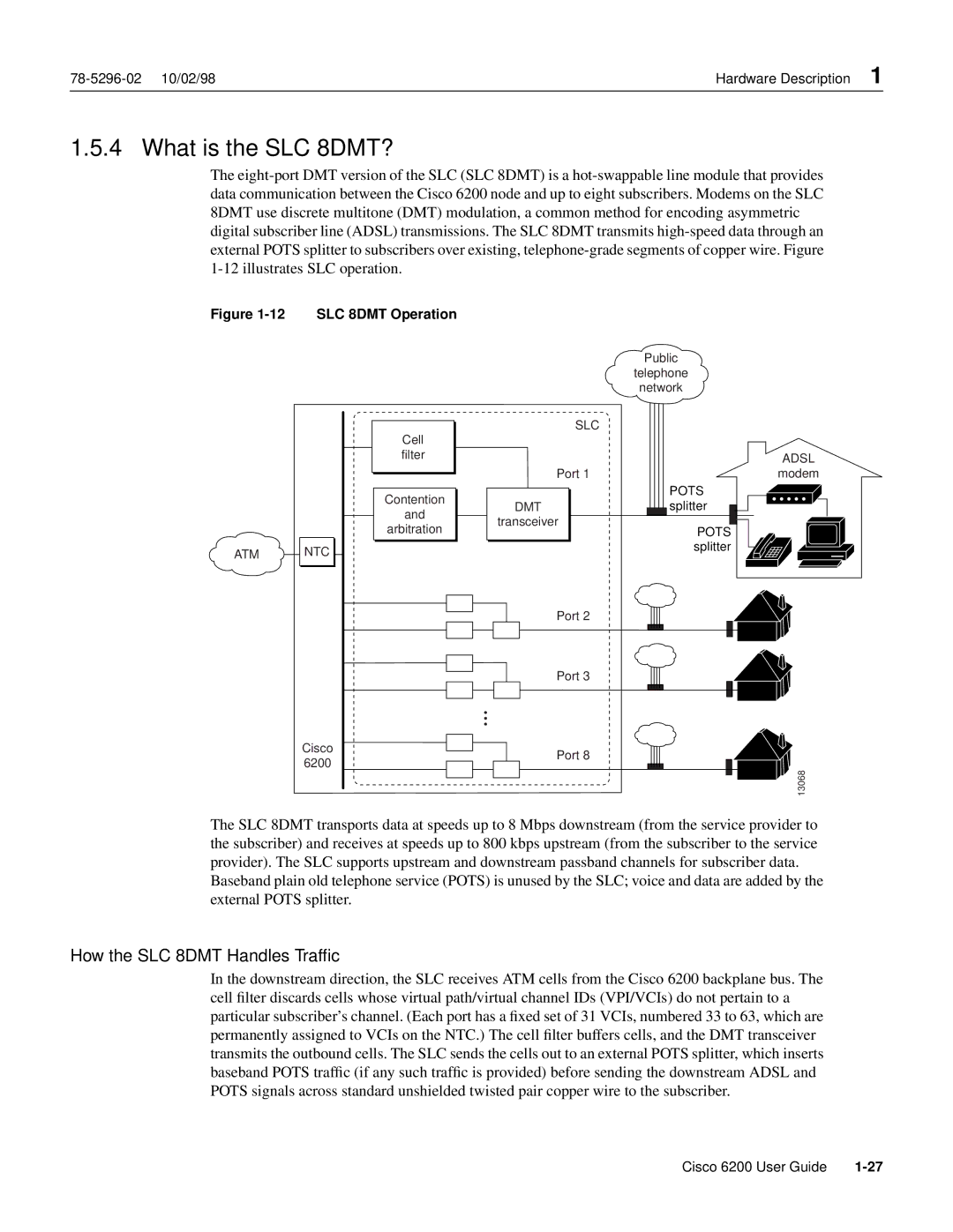 Cisco Systems 6200 appendix What is the SLC 8DMT?, How the SLC 8DMT Handles Trafﬁc 