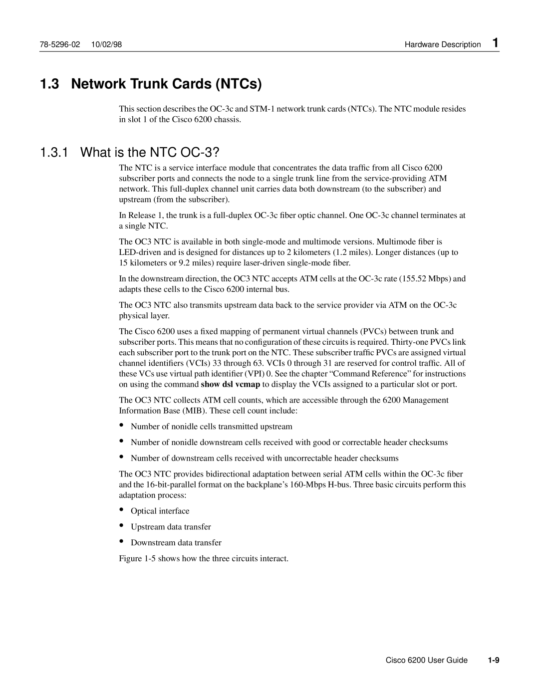 Cisco Systems 6200 appendix Network Trunk Cards NTCs, What is the NTC OC-3? 