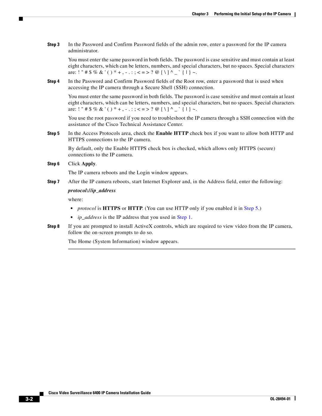 Cisco Systems 6400 manual Protocol//ipaddress 