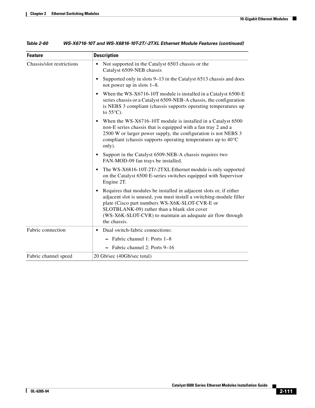 Cisco Systems 6500 manual 111 